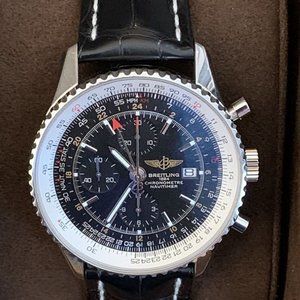 Breitling Navitimer World Gmt 46 Automatic Watch